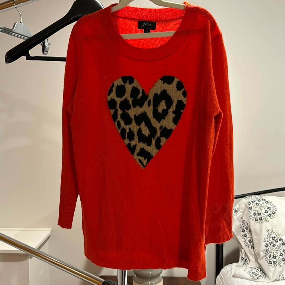 JCrew Heart Sweater